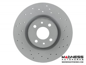 FIAT 500 Brake Rotors (2) - Front - Zimmermann - Sport Cross Drilled